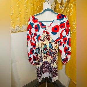 BUCKETLIST Multicolor Floral Pattern Dress